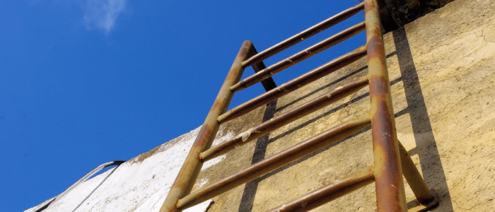 Ladder to illustrate working at height